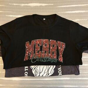 Christmas Graphic T-Shirt Bundle | Adult Large | Holiday Tees (2)